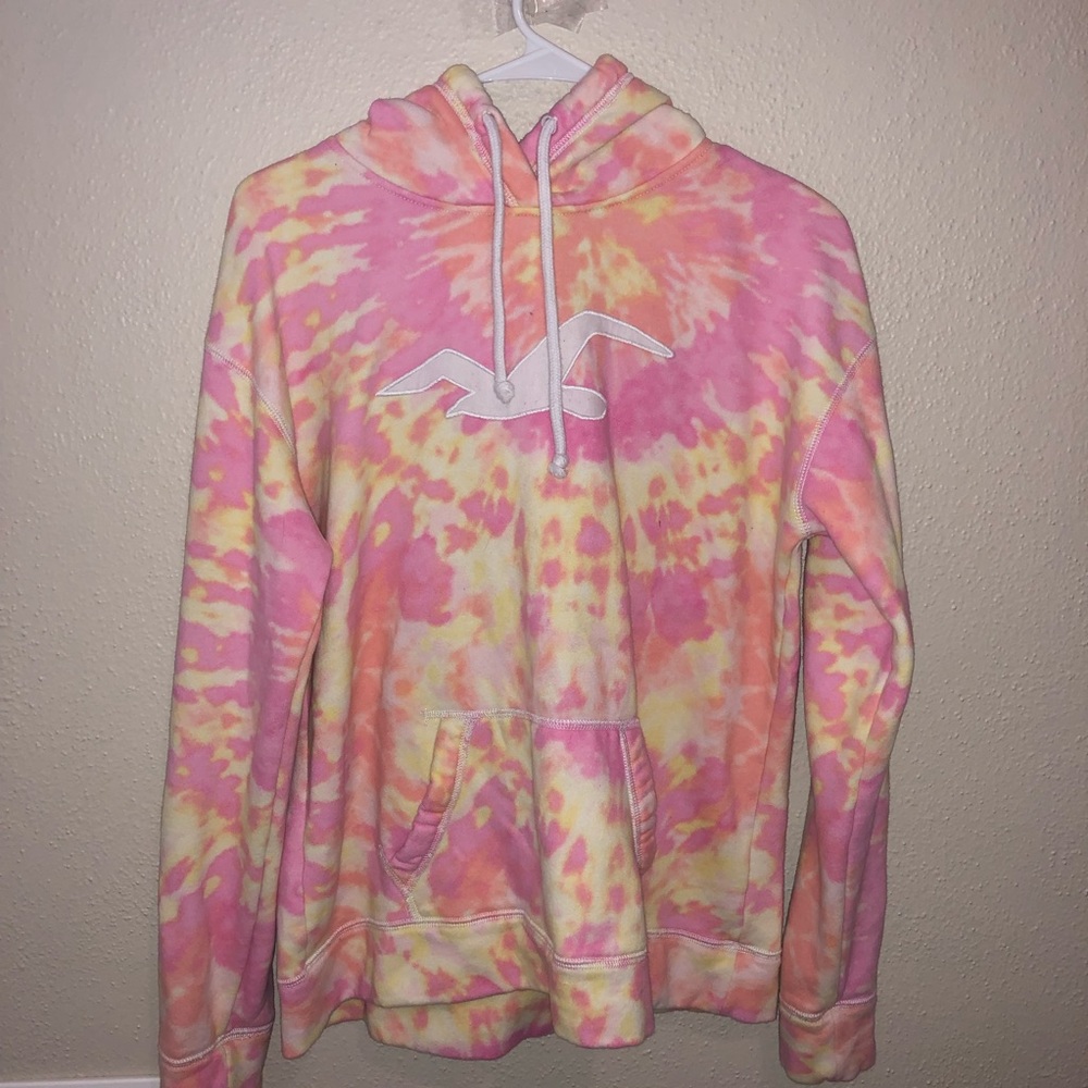 Pink/Orange/Yellow Hollister Hoodie